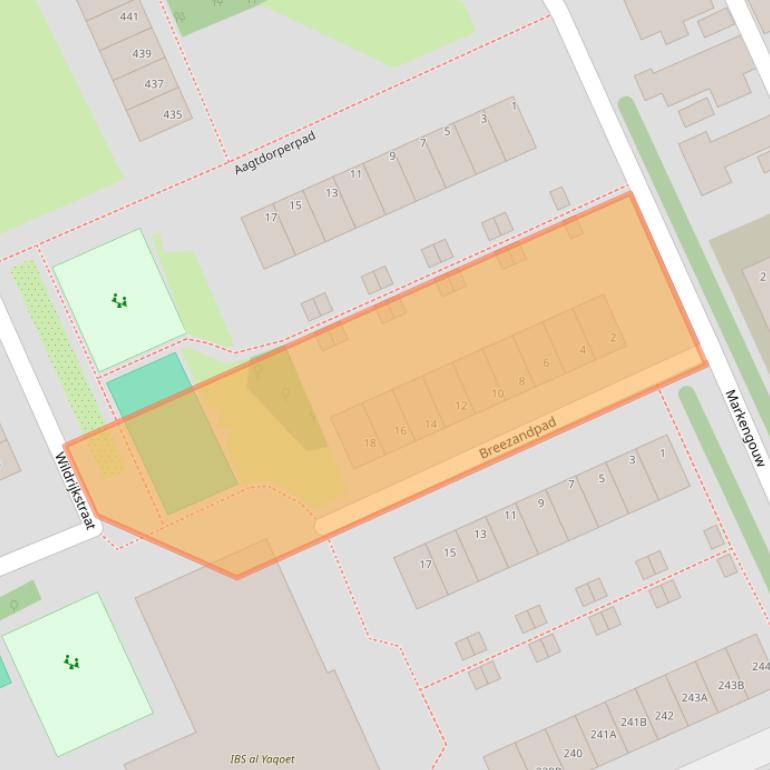 Kaart van postcodegebied 1024DB.