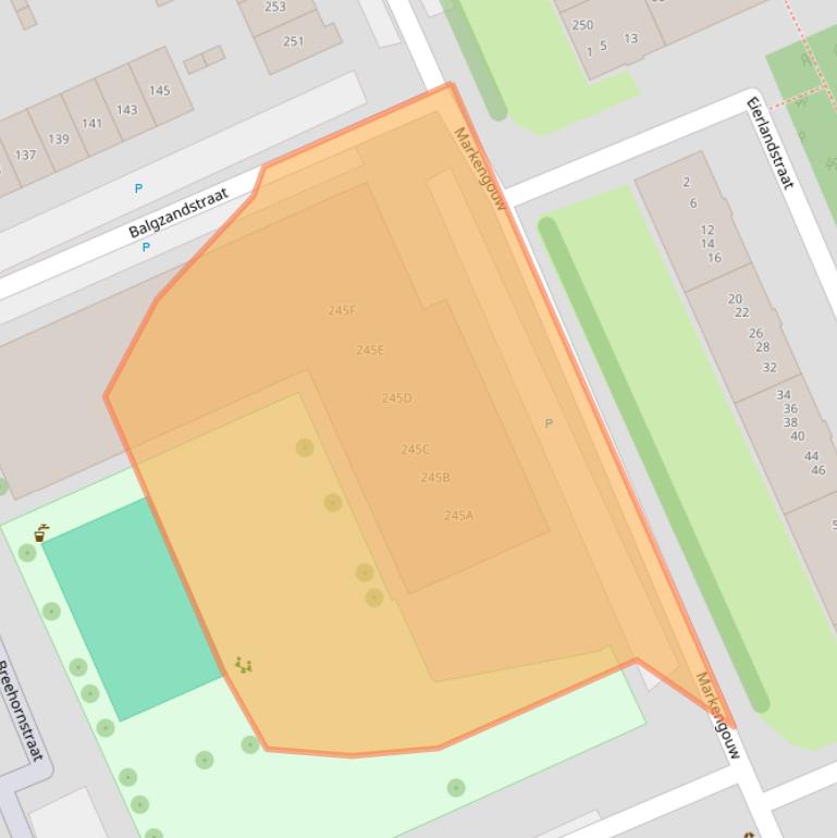 Kaart van postcodegebied 1024EA.