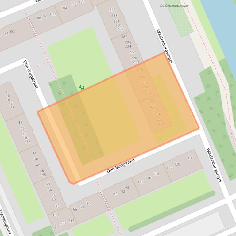 Kaart van postcodegebied 1024ER.