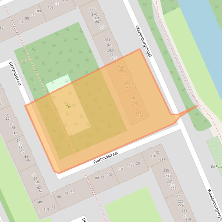 Kaart van postcodegebied 1024ET.