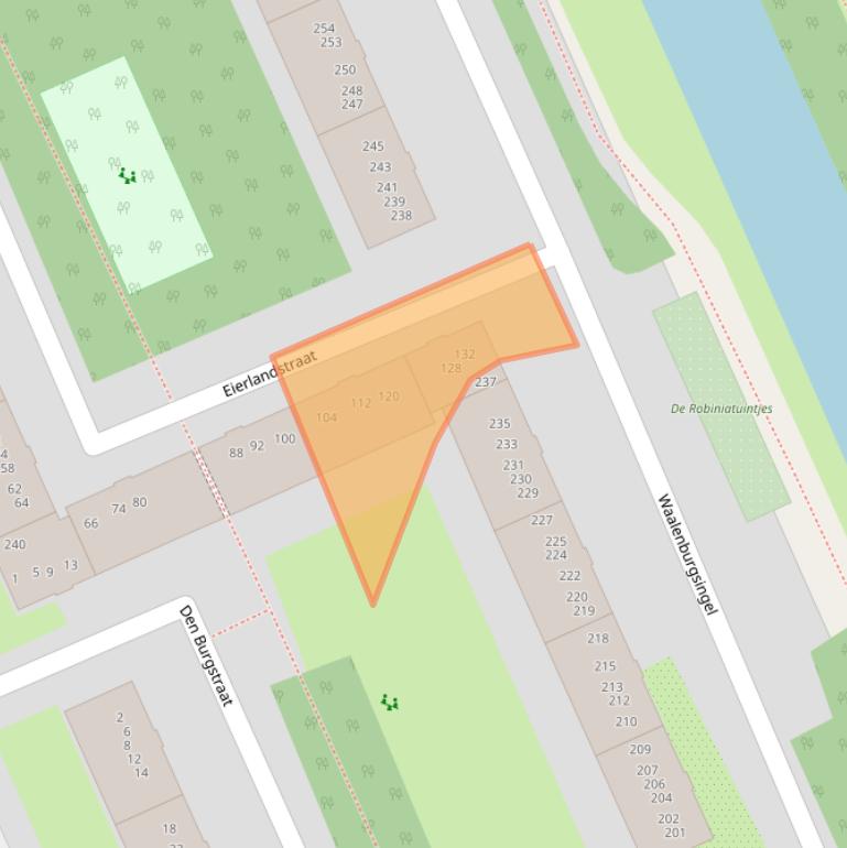 Kaart van postcodegebied 1024GH.