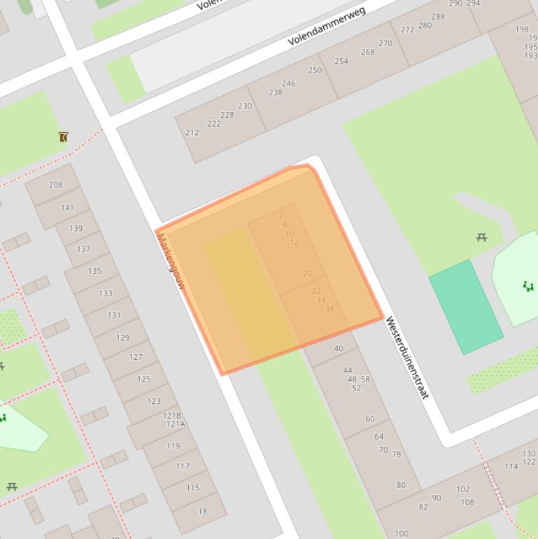 Kaart van postcodegebied 1024GN.
