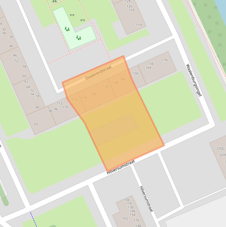 Kaart van postcodegebied 1024GX.