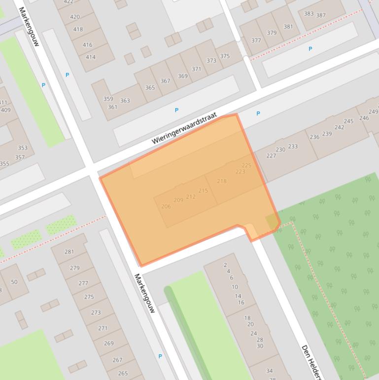 Kaart van postcodegebied 1024HL.