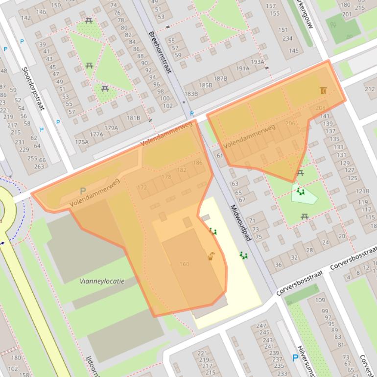 Kaart van postcodegebied 1024JR.