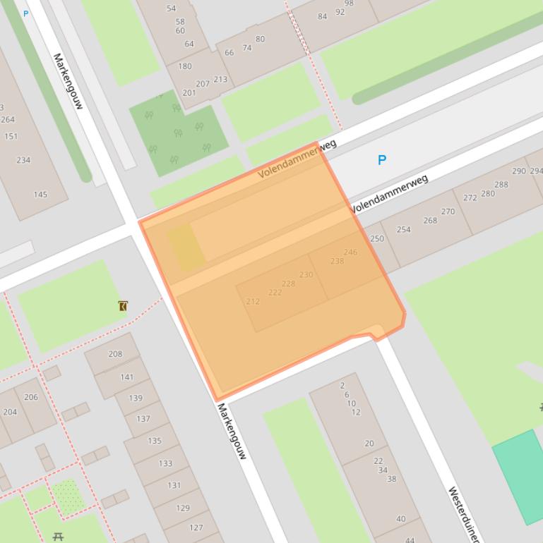 Kaart van postcodegebied 1024JS.