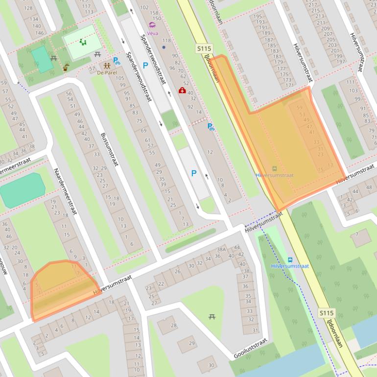 Kaart van postcodegebied 1024JV.