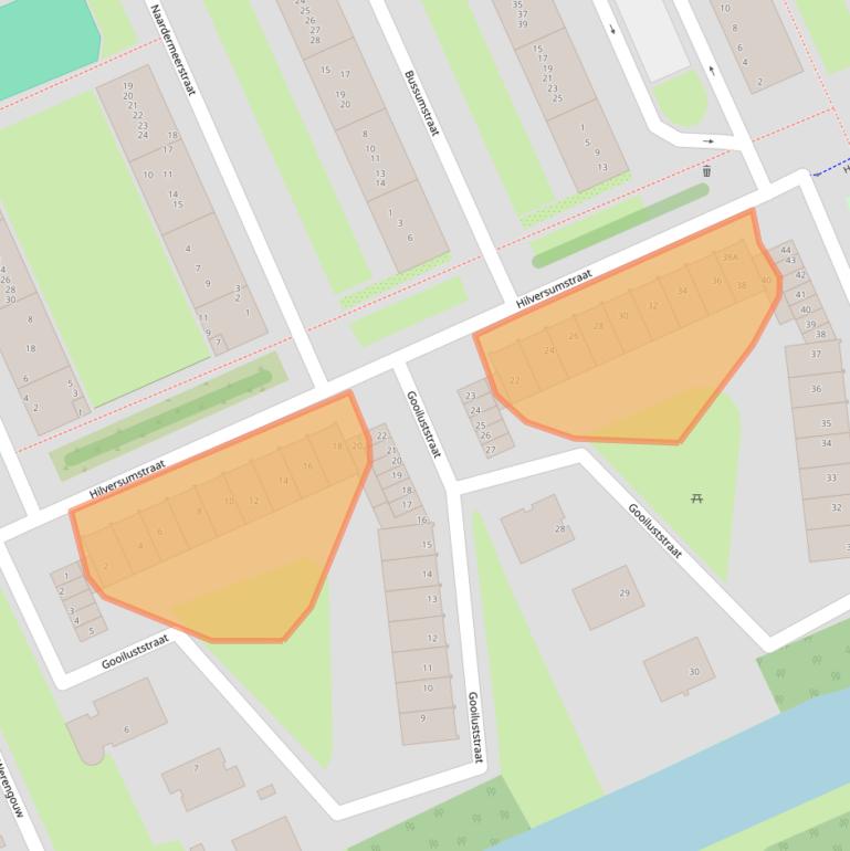 Kaart van postcodegebied 1024JZ.