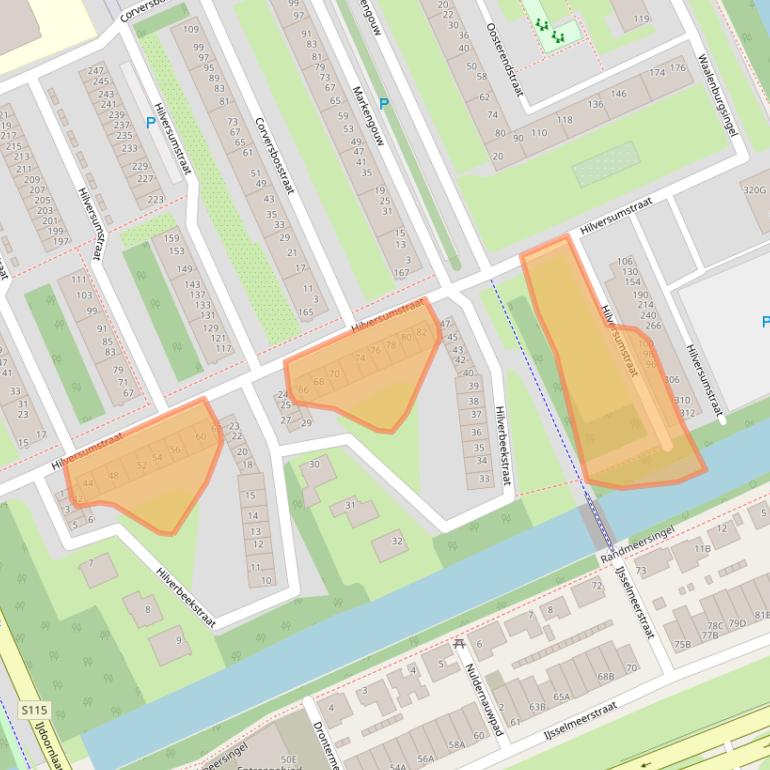 Kaart van postcodegebied 1024KA.