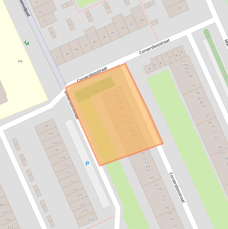 Kaart van postcodegebied 1024KK.