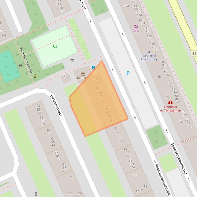 Kaart van postcodegebied 1024LA.