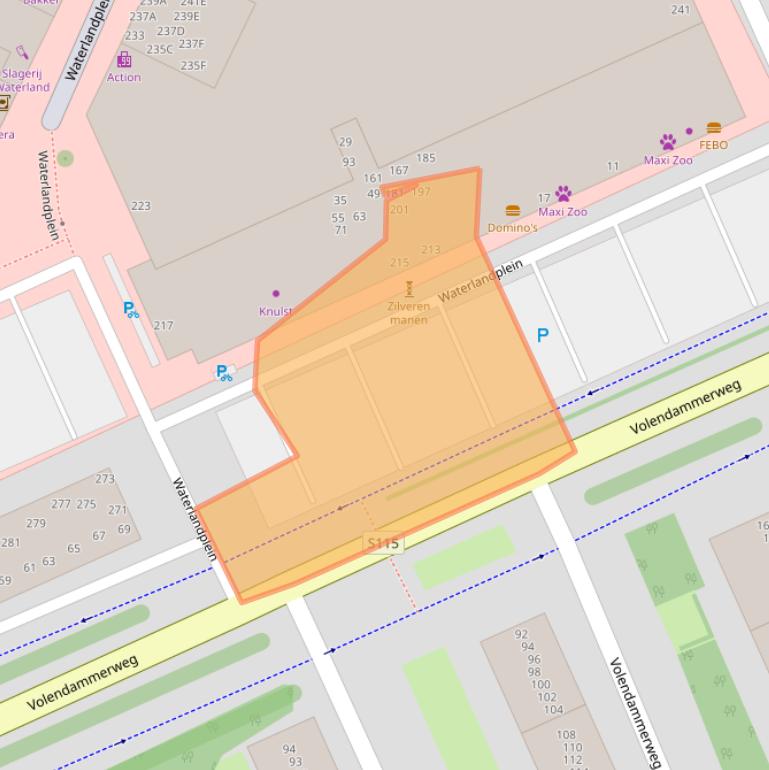 Kaart van postcodegebied 1024LR.