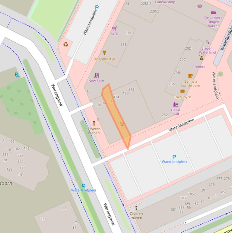 Kaart van postcodegebied 1024LX.