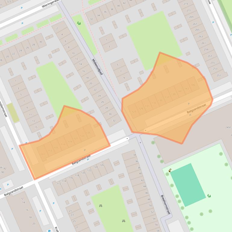Kaart van postcodegebied 1024MJ.