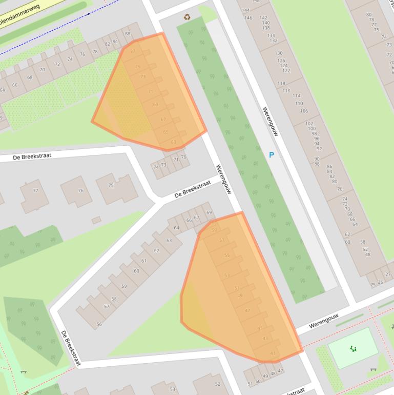 Kaart van postcodegebied 1024NM.