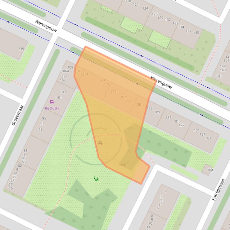 Kaart van postcodegebied 1024NS.