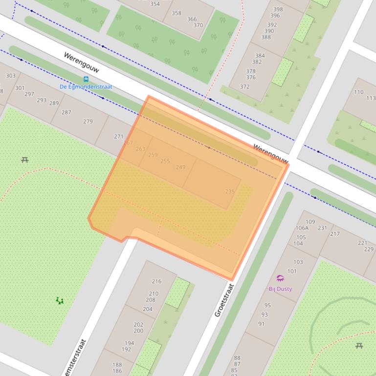 Kaart van postcodegebied 1024NT.