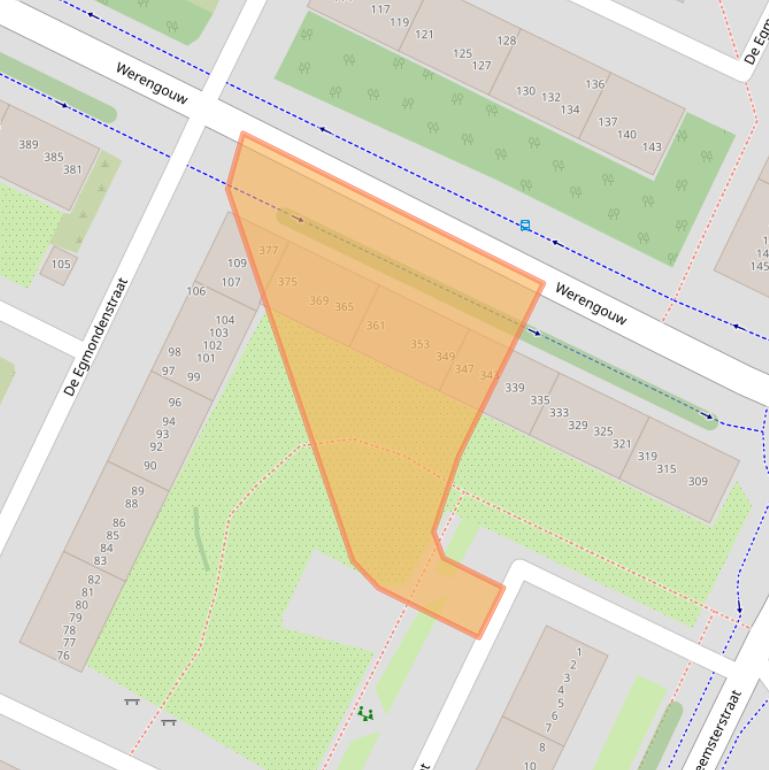 Kaart van postcodegebied 1024NX.