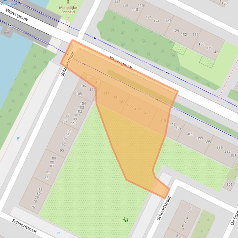 Kaart van postcodegebied 1024PA.