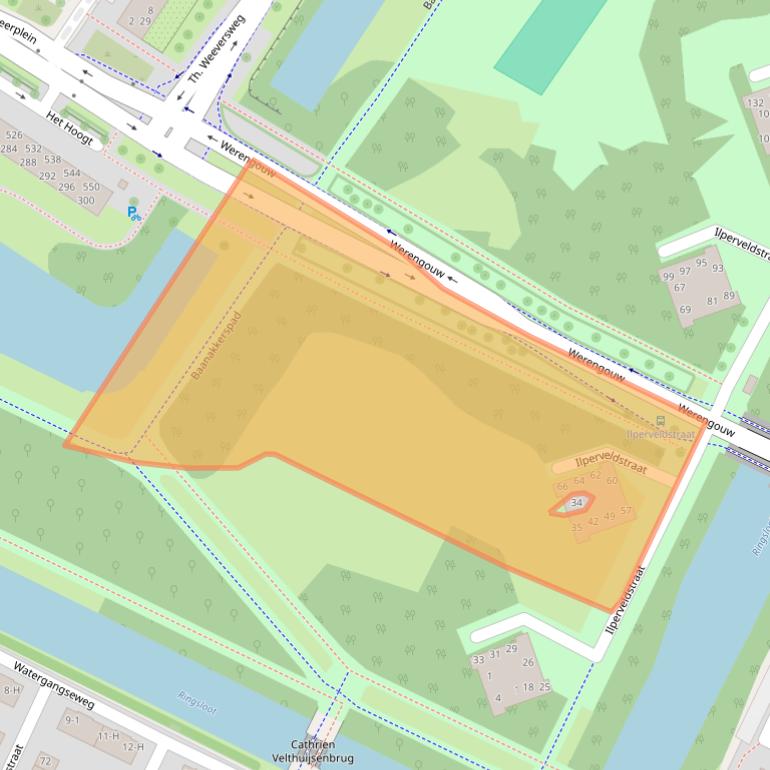 Kaart van postcodegebied 1024PH.