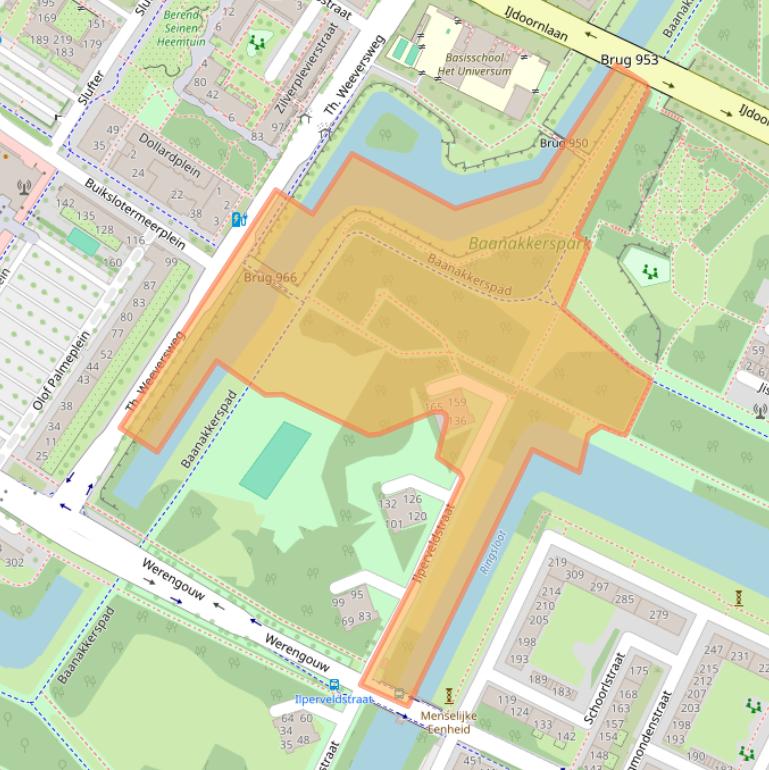 Kaart van postcodegebied 1024PL.