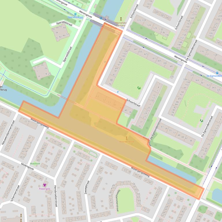 Kaart van postcodegebied 1024PP.