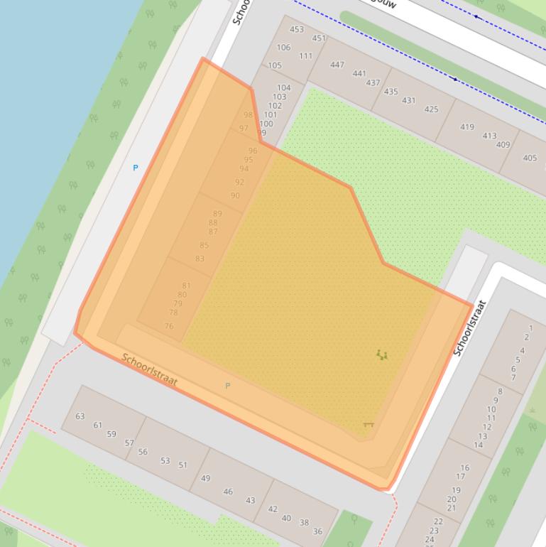 Kaart van postcodegebied 1024PR.