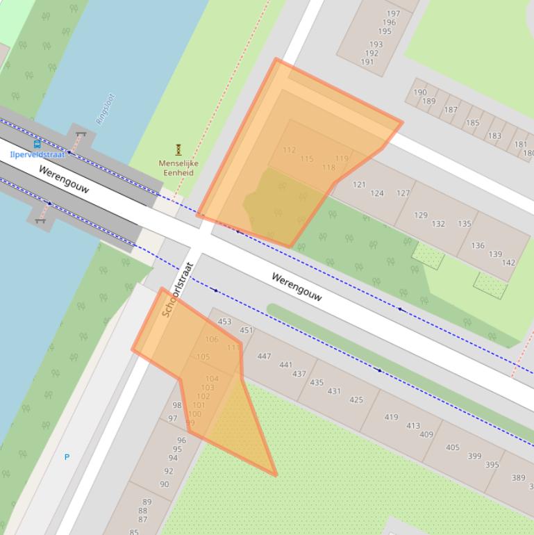 Kaart van postcodegebied 1024PS.