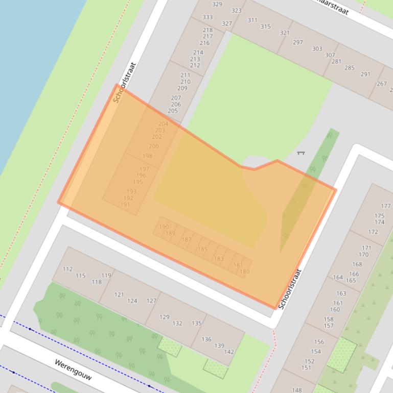 Kaart van postcodegebied 1024PX.