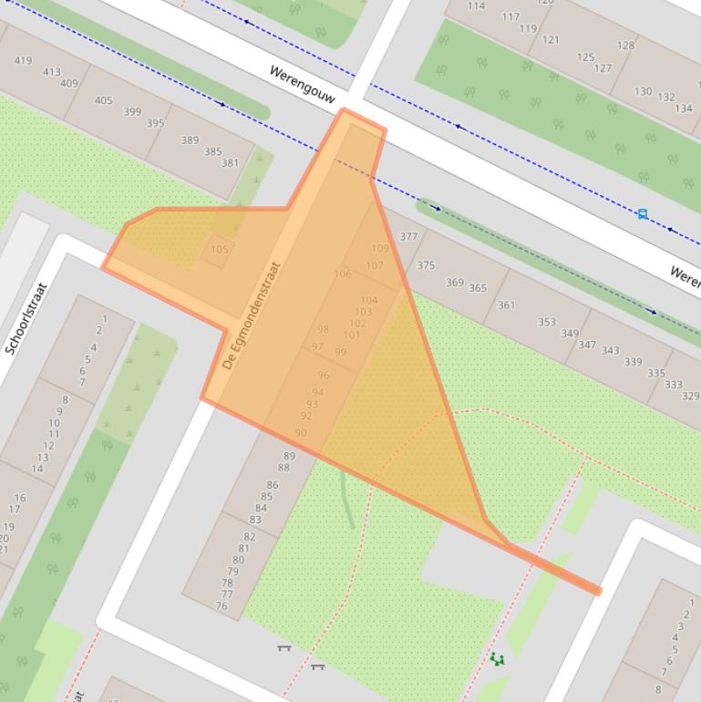 Kaart van postcodegebied 1024RZ.