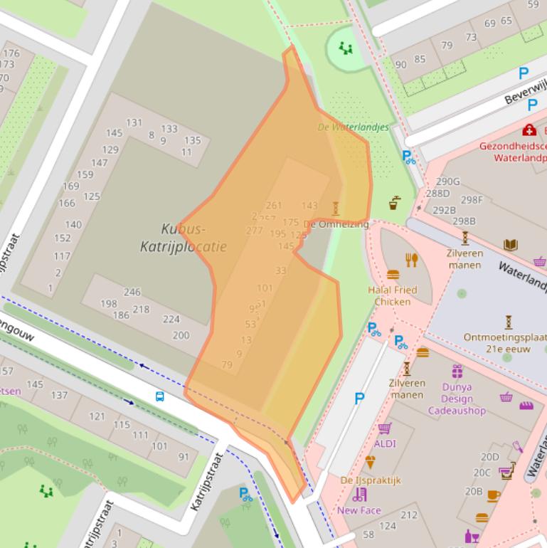 Kaart van postcodegebied 1024SR.