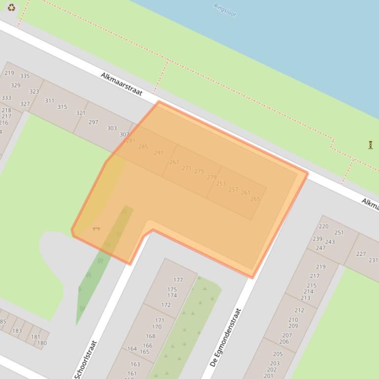 Kaart van postcodegebied 1024TR.