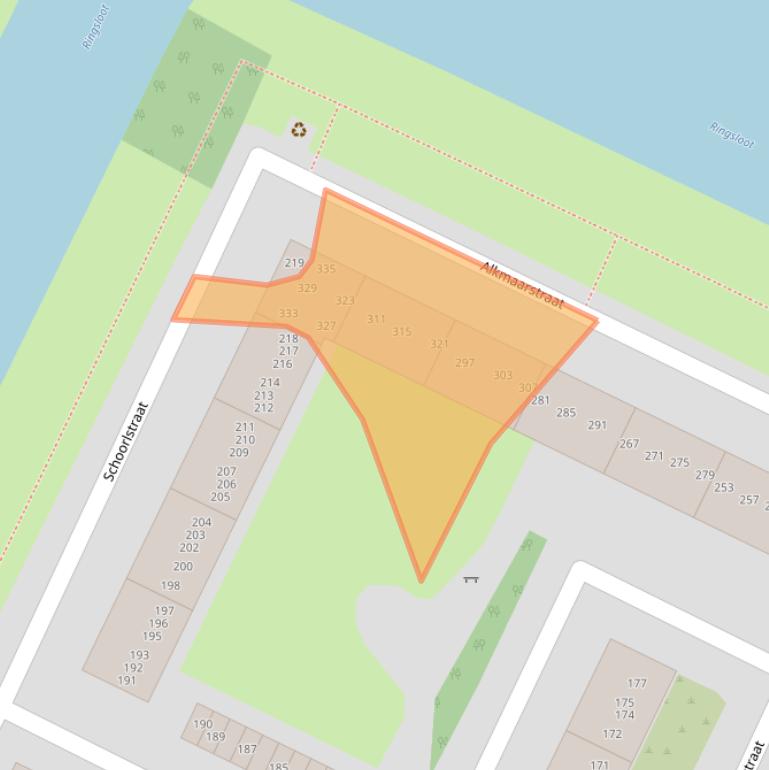 Kaart van postcodegebied 1024TS.