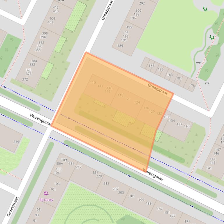 Kaart van postcodegebied 1024VB.
