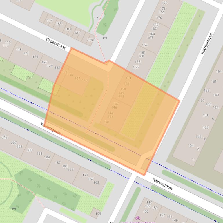 Kaart van postcodegebied 1024VC.