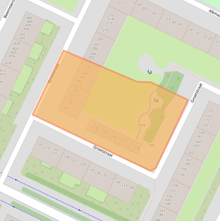 Kaart van postcodegebied 1024VE.