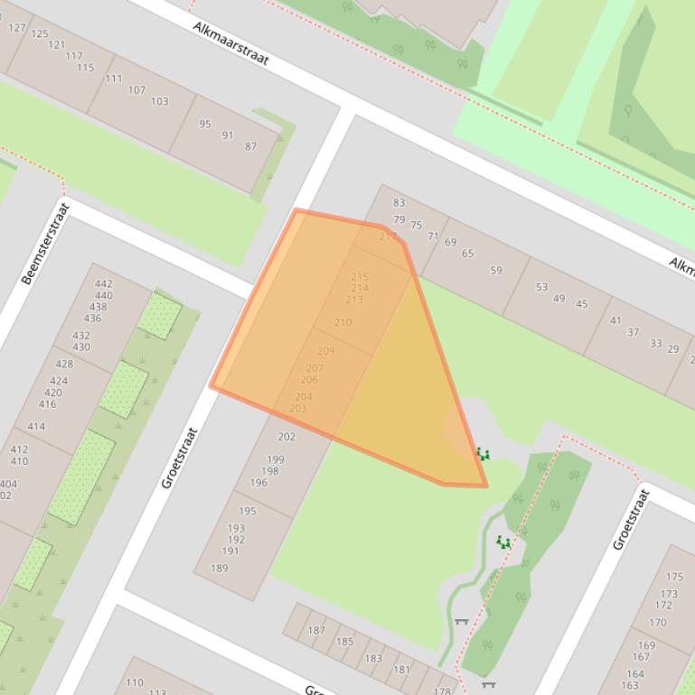 Kaart van postcodegebied 1024VG.