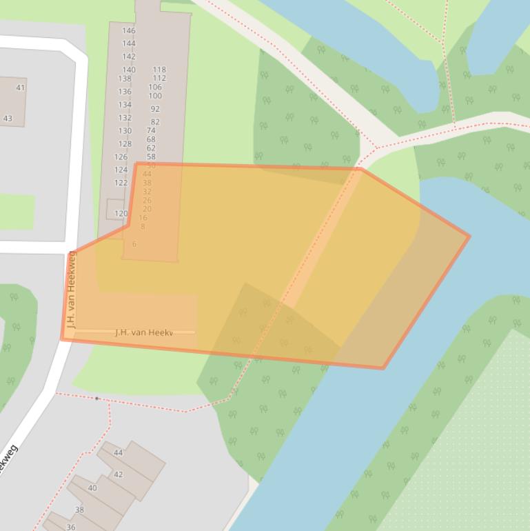 Kaart van postcodegebied 1025AJ.