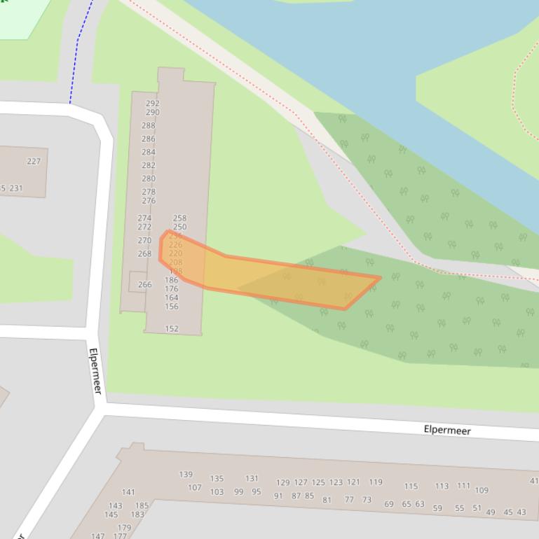 Kaart van postcodegebied 1025AN.