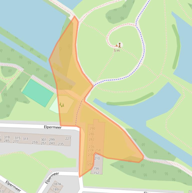 Kaart van postcodegebied 1025AP.