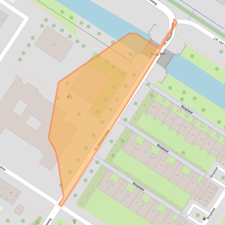 Kaart van postcodegebied 1025AX.