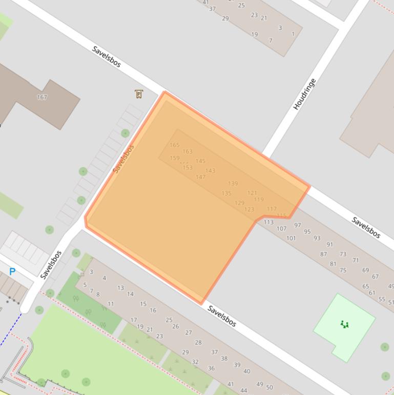 Kaart van postcodegebied 1025BL.