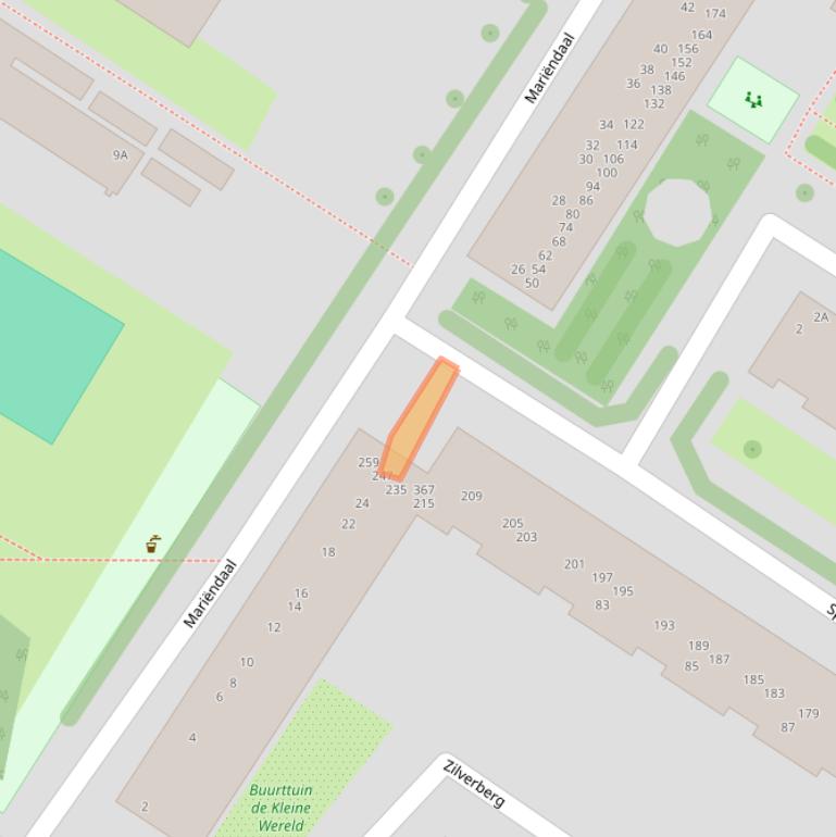 Kaart van postcodegebied 1025BP.