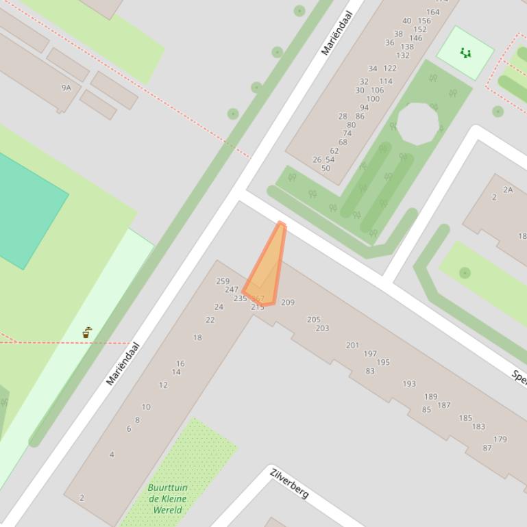 Kaart van postcodegebied 1025BR.