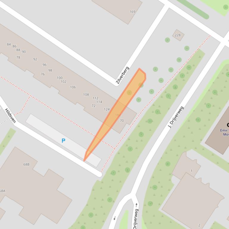 Kaart van postcodegebied 1025CK.