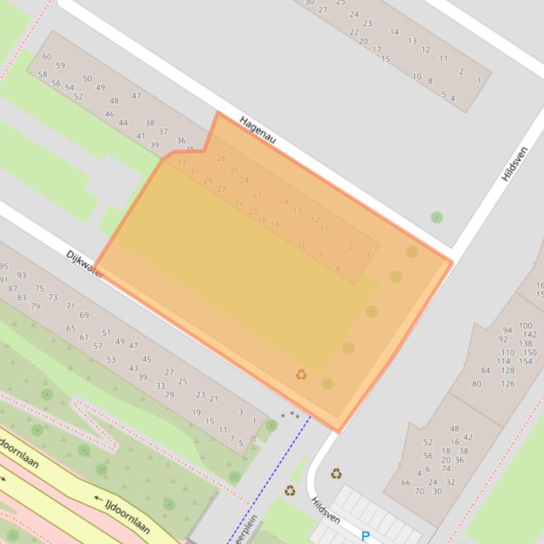 Kaart van postcodegebied 1025CS.