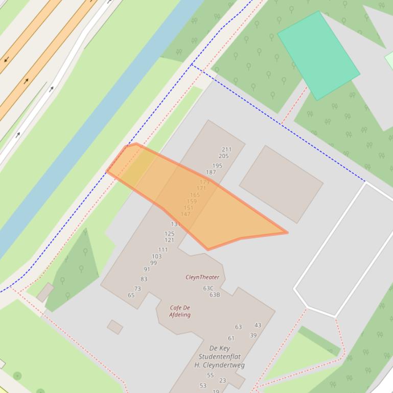 Kaart van postcodegebied 1025DK.