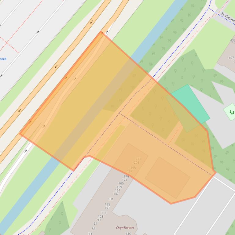 Kaart van postcodegebied 1025DL.