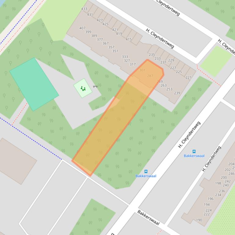 Kaart van postcodegebied 1025DN.