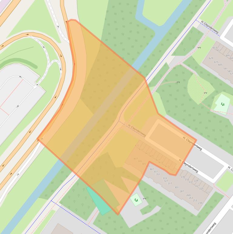 Kaart van postcodegebied 1025DS.